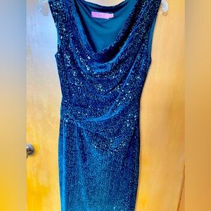 Eliza J sequin velour cocktail dress. Size 8.